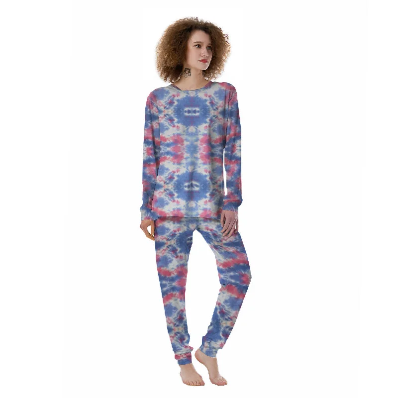 Tie Dye Two Tone Print Pattern Women's Pajamas Best-selling pajama sets 2024