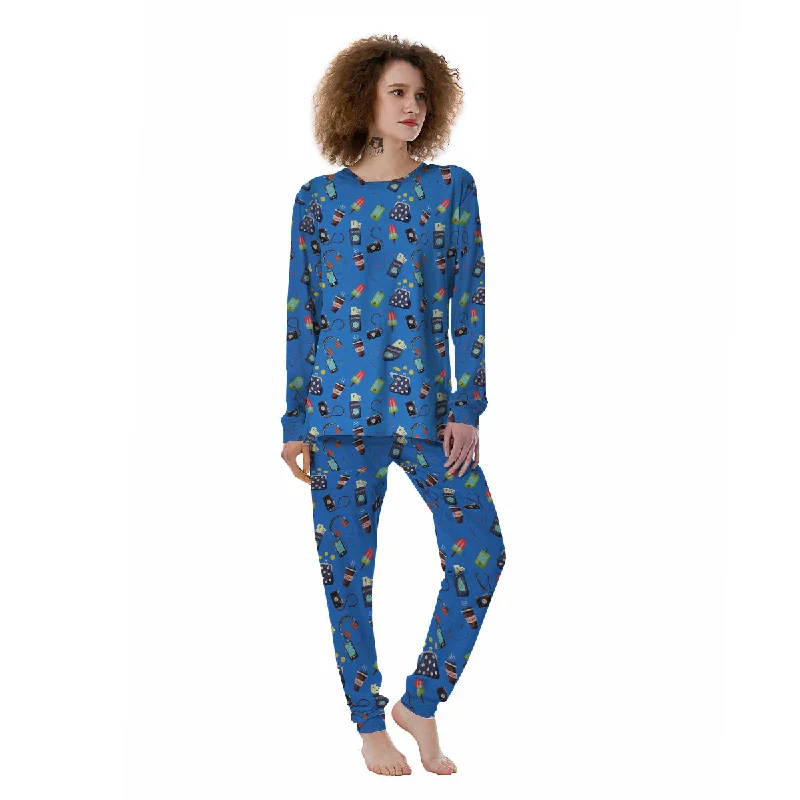 Travel Gear Vacation Print Pattern Women's Pajamas Best pajama sets for relaxing weekends