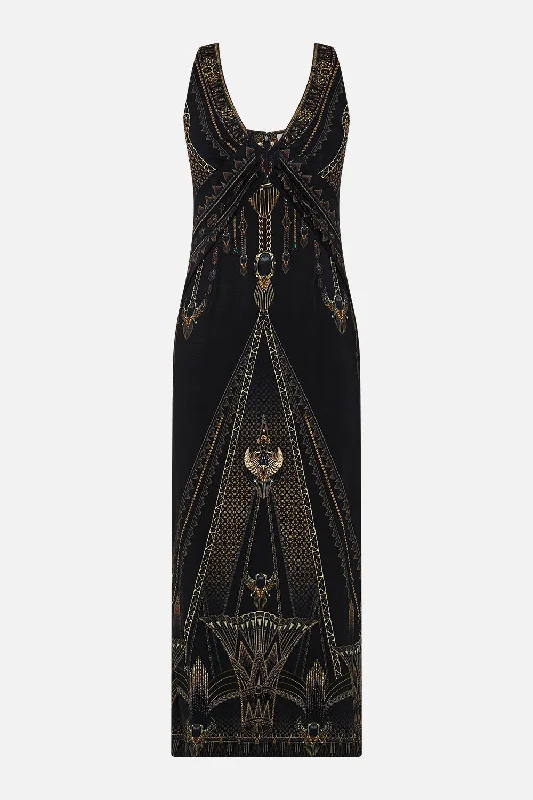 HARDWARE DETAIL TANK DRESS CALL ME CLEOPATRA Comfy Night Gown