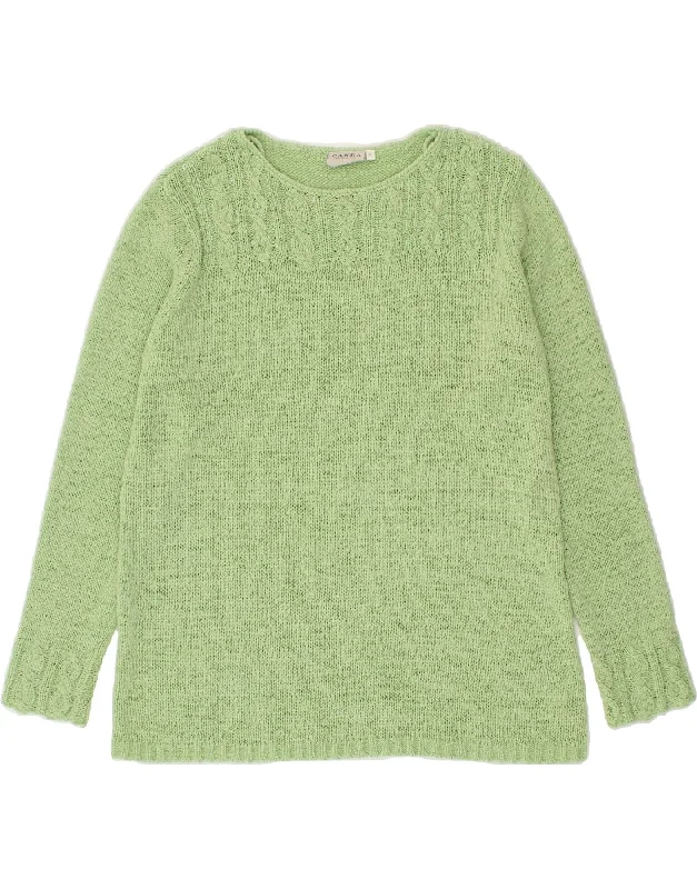 CANDA Womens Boat Neck Jumper Sweater UK 18 XL Green Acrylic Gucci sweaters