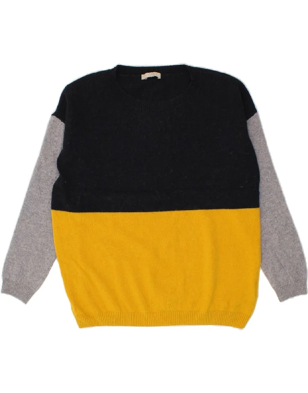 HOBBS Womens Crew Neck Jumper Sweater UK 14 Medium Multicoloured Men's wool sweaters discount