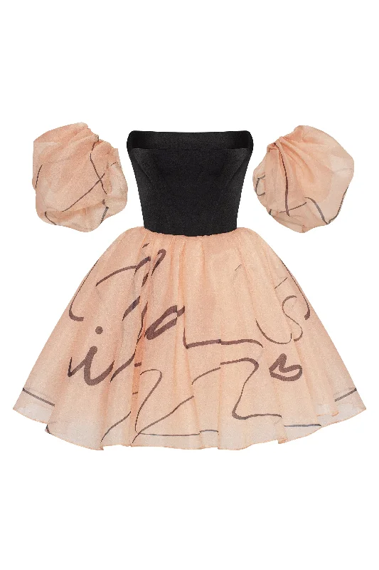 Puffy mini dress with Milla's signature, Xo Xo Sleeveless mini dresses