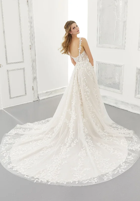 2171 Illusion Lace Gown