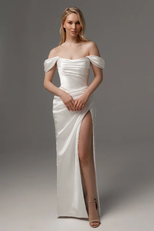 Wedding Dress Dakota With Detachable Straps Empire Waist Dress