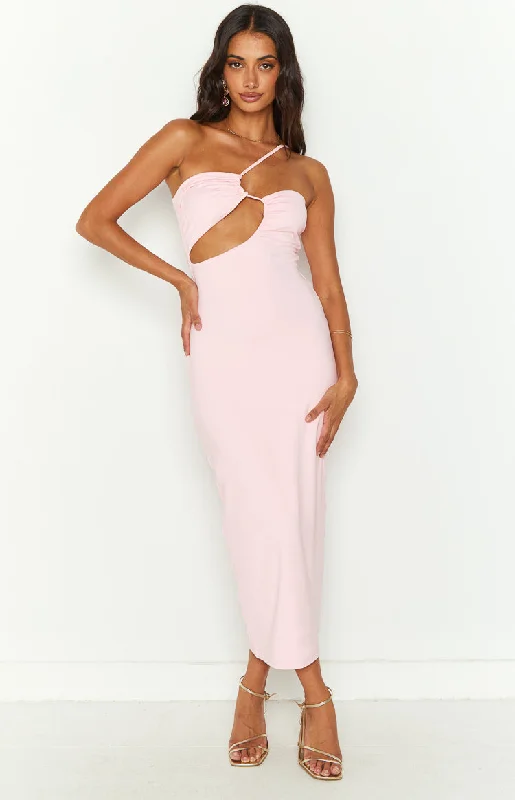 Koopyr Pink Midi Dress Wrap midi dresses