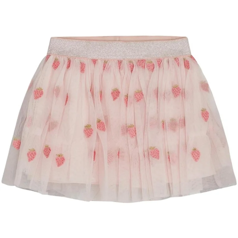 Hust & Claire Mini Ninna Skirt Skin Chalk Raw Hem Mini Skirt