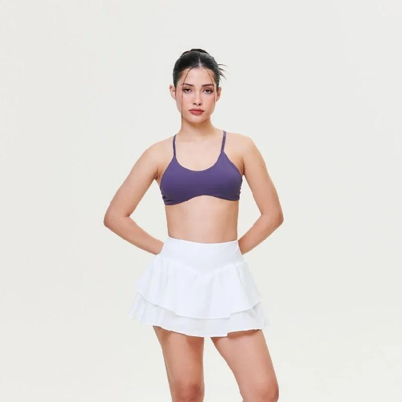 Luxeflex Activewear Mini Pleat Skirt Classic Denim Mini