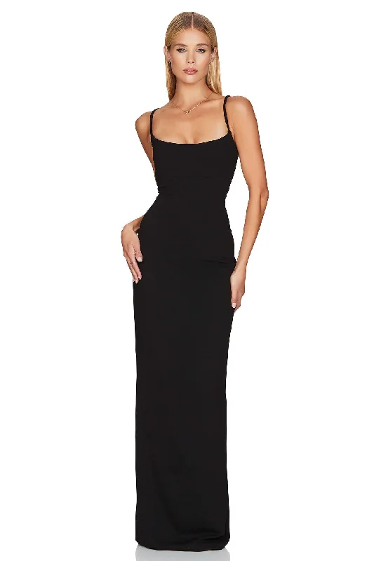 Nookie Bailey Maxi Dress - Black Velvet maxi dresses