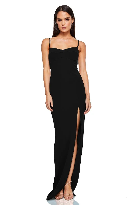 Nookie Maia Maxi Dress - Black Lightweight maxi dresses for hot weather