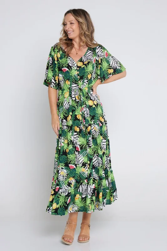 Quinn Maxi Dress - Tropical Summer Y2K maxi dresses