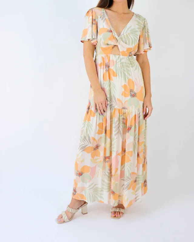 Serendipity Maxi Dress in Orange Cotton maxi dresses