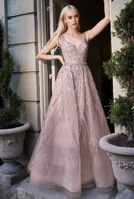 Andrea & Leo A1091 Long Formal Sleeveless Beaded Prom Gown Best party dresses for petites