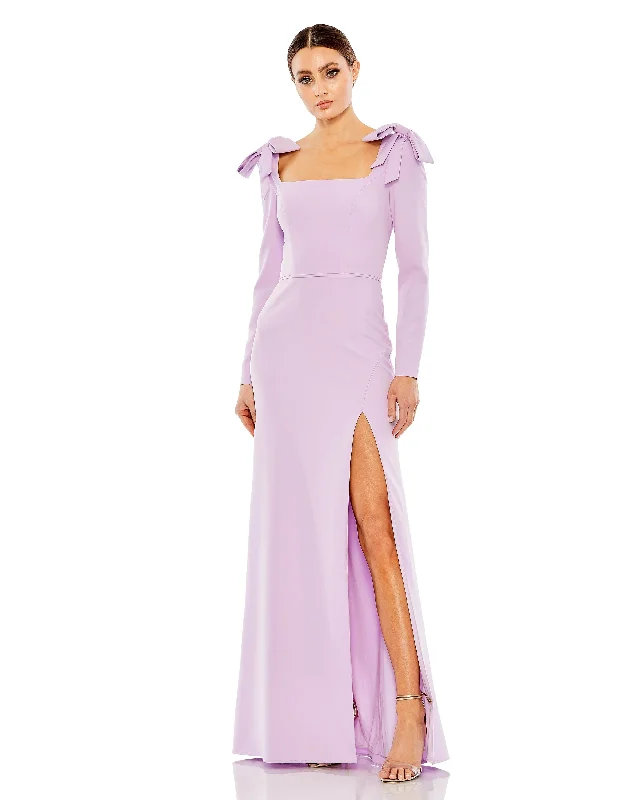 Mac Duggal 49648 Long Sleeve Formal Evening Dress Wrap party dresses