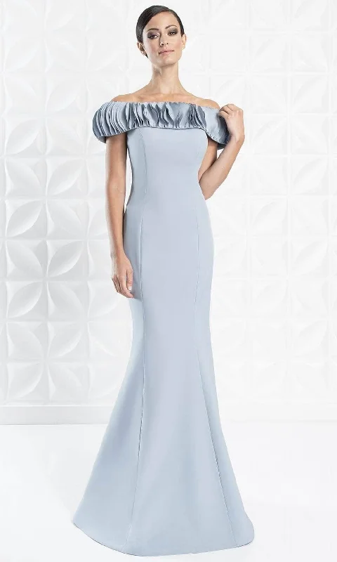 Alexander by Daymor - Ruffle-Trimmed Off-Shoulder Formal Dress 1280 Elegant evening unclassified dresses