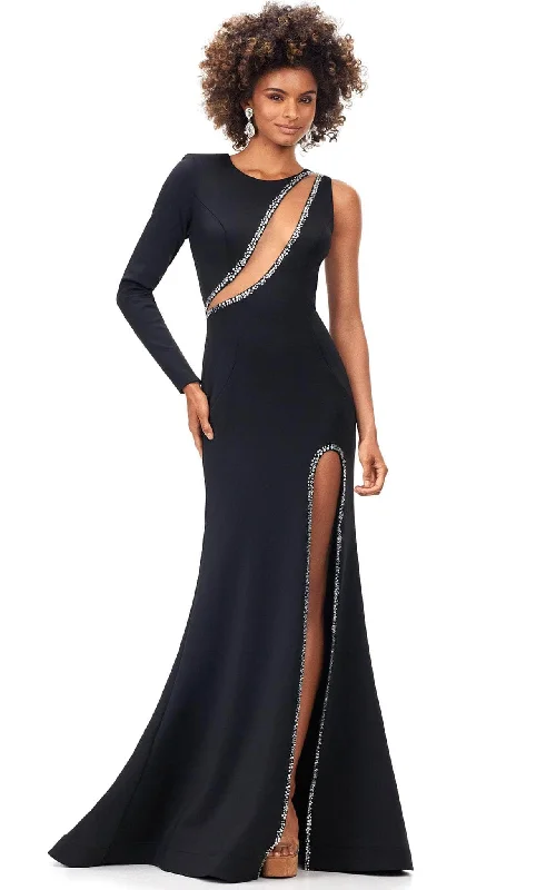 Ashley Lauren 11272 - Cutout One-Shoulder Prom Dress Best-selling unclassified dresses