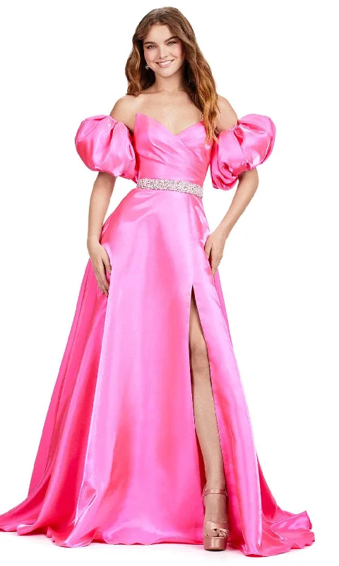 Ashley Lauren 11474 - Strapless Satin Prom Dress Boho unclassified dresses