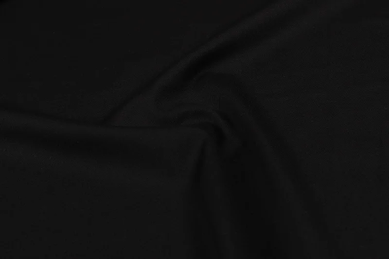 Black Wool Suiting Fabric Sexy unclassified dresses