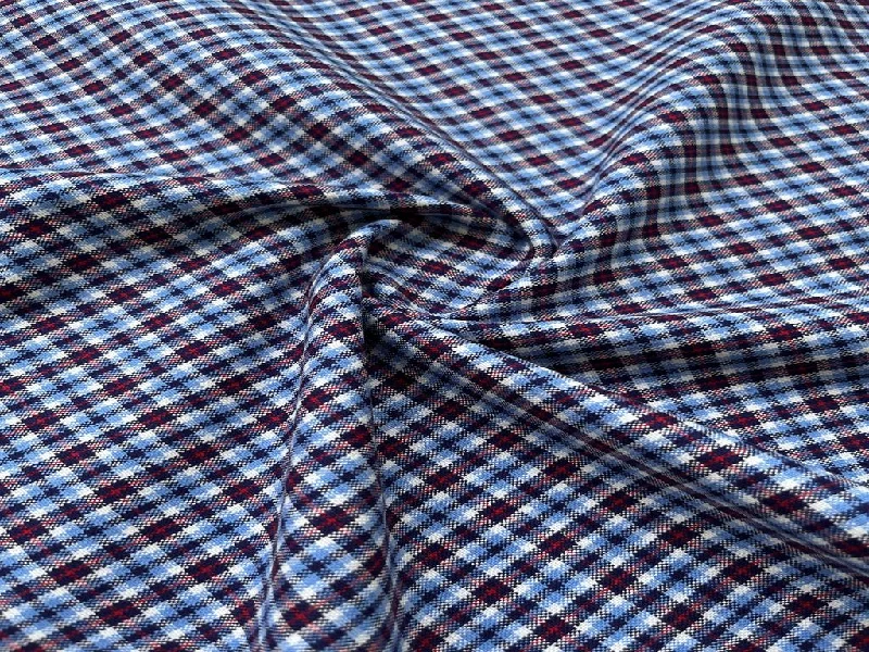 Blue Red Checks Cotswool Fabric Travel unclassified dresses