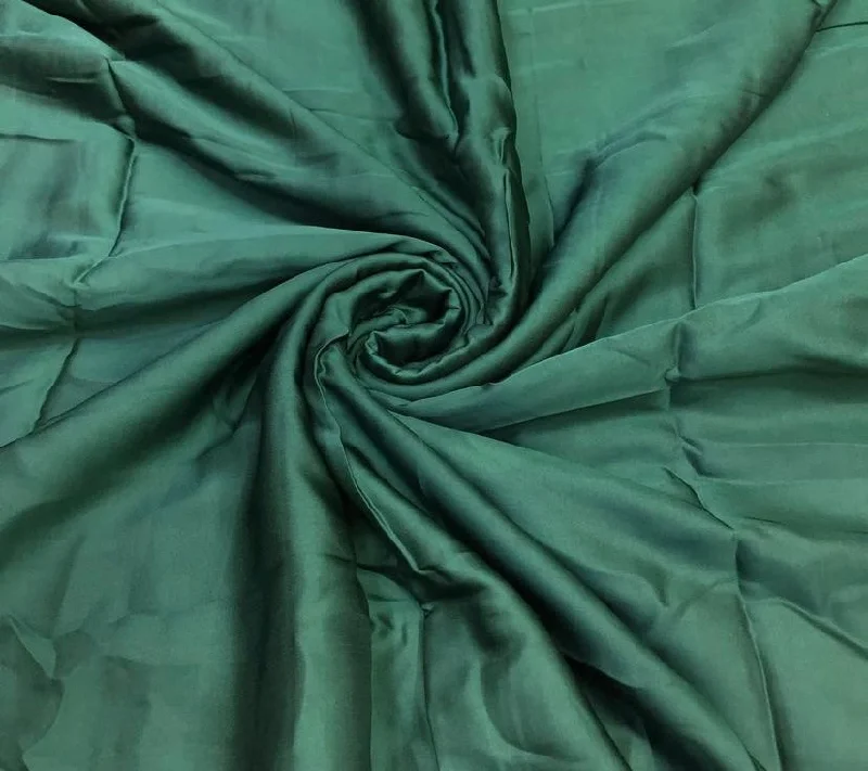 Bottle Green Plain Georgette Satin Fabric Gothic unclassified dresses