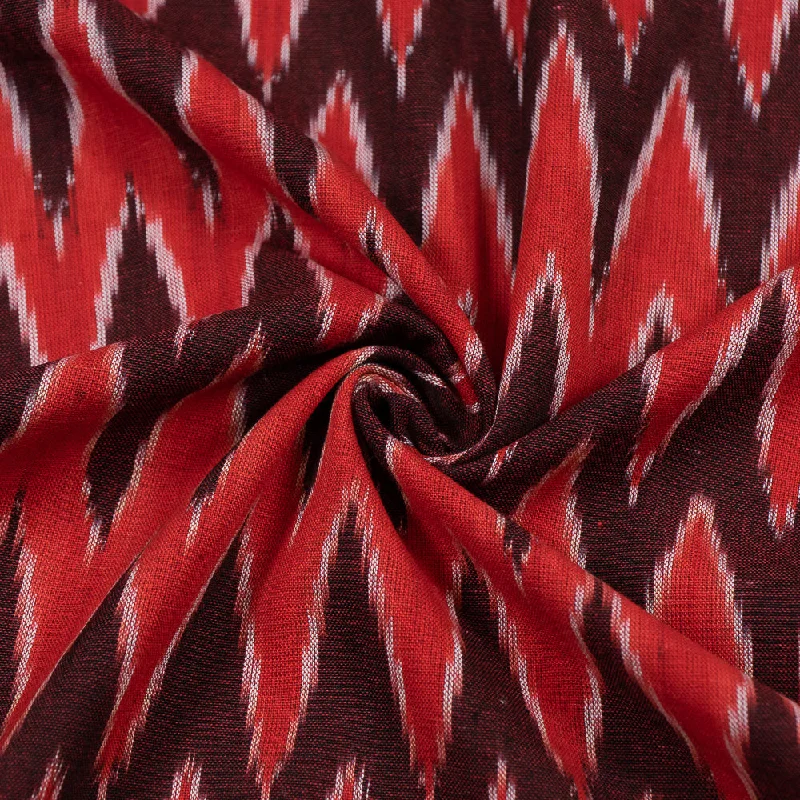 Brown & Red Chevron Ikat Fabric Cocktail unclassified dresses