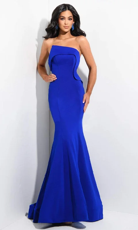 Jasz Couture - 7300 Strapless Bateau Neckline Trumpet Dress Y2K unclassified dresses