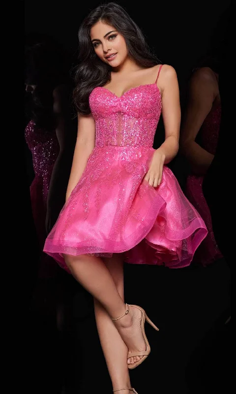 JVN by Jovani JVN25912 - Sweetheart Sparkly A-Line After Prom Dress Travel unclassified dresses