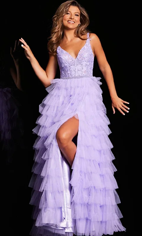 JVN by Jovani JVN37001SC - Ruffle Tiered Prom Dress Wedding guest unclassified dresses