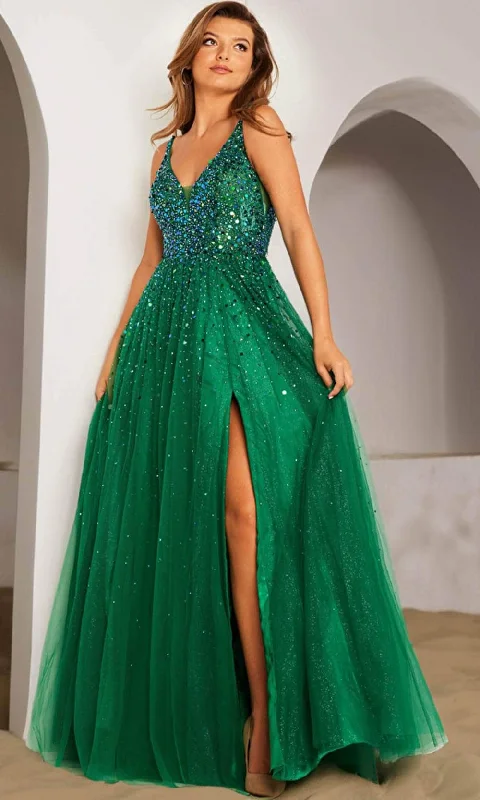 JVN by Jovani JVN38437 - Embellished A-line Prom Dress Formal unclassified dresses