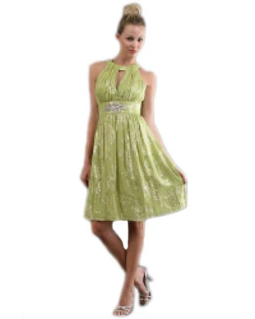 Kay Unger - Metallic Halter - 1 Pc Sage in Size 10 Available Popular unclassified dresses