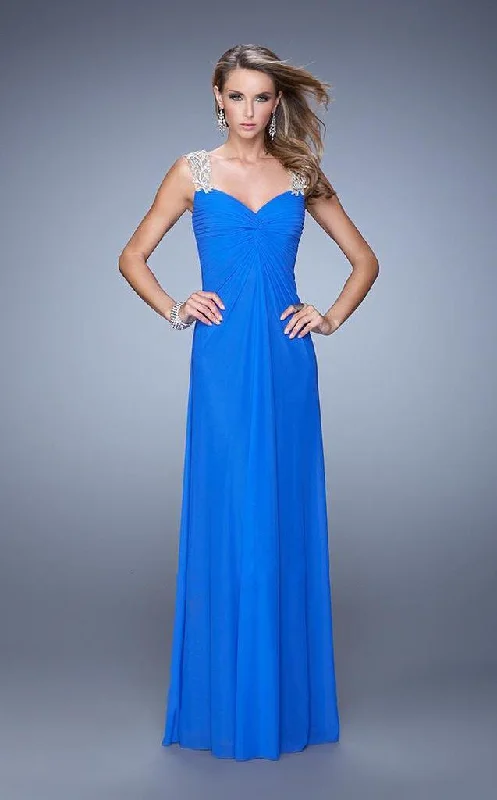 La Femme - 21104SC Prom Dress - 1 Pc Electric Blue in Size 10 Available Bold pattern unclassified dresses