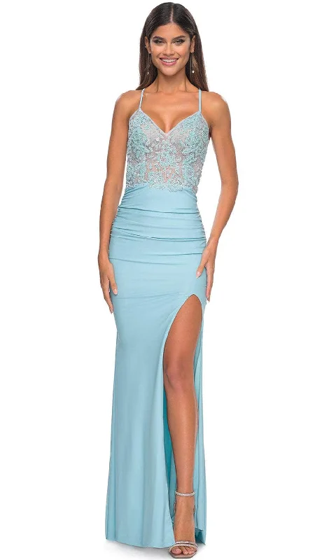 La Femme 32054 - Glitter Bodice Mermaid Prom Dress Lounge unclassified dresses