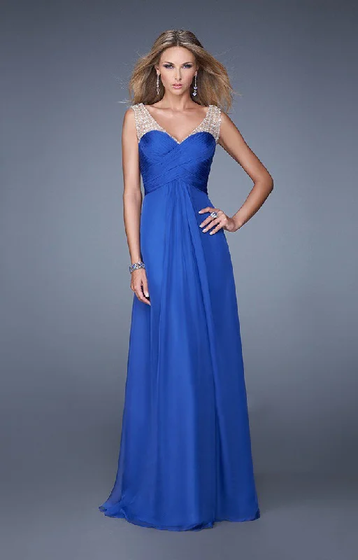 La Femme Sleeveless Sweetheart Dress in Royal Blue 20962 Boho unclassified dresses