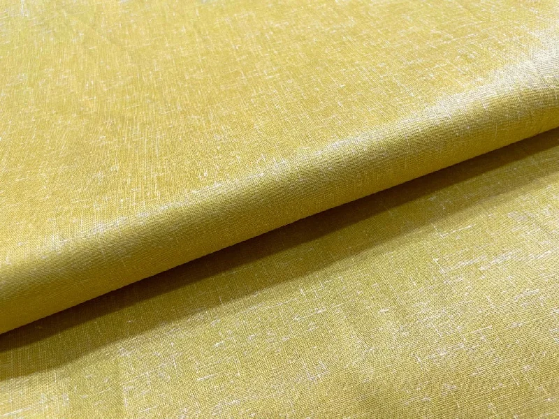 Ginger Yellow Plain Cotton Linen Fabric Wedding guest unclassified dresses