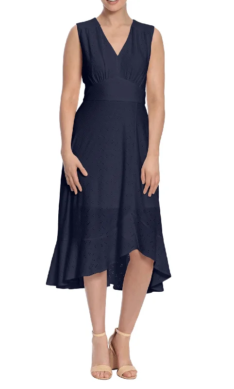 Maggy London T6240M - Sleeveless Eyelet Jersey Formal Dress Vintage unclassified dresses