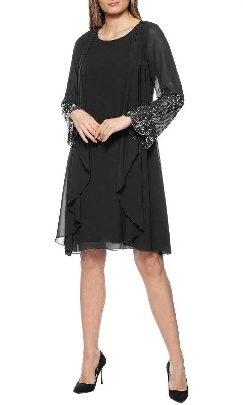 Marina 267797 - Embellished Sleeve Formal Dress Flowy unclassified dresses