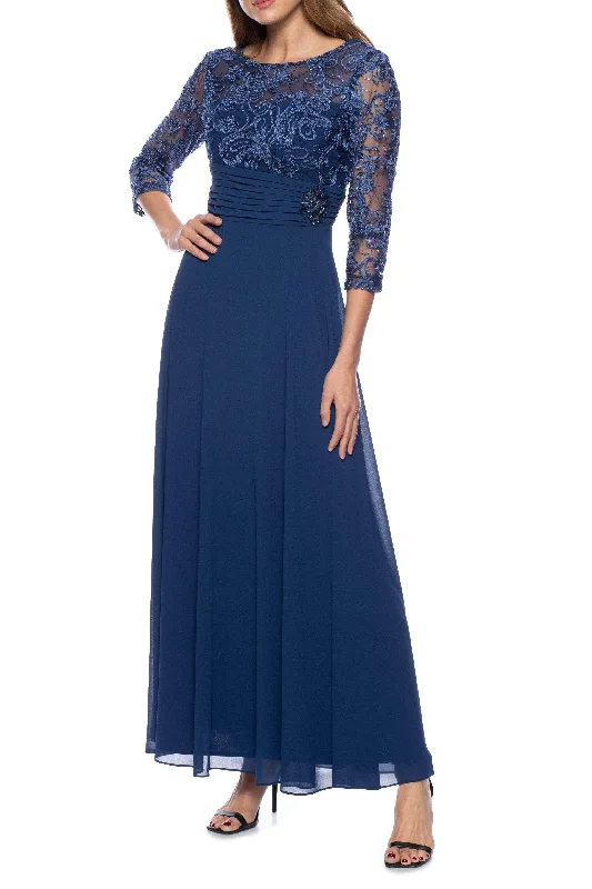 Marina 268401 - Embellished Quarter Sleeve Prom Dress Discounted unclassified dresses