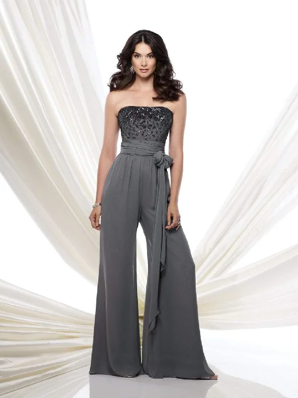 Mon Cheri 115976 Strapless Embellished Jumpsuit Trendy unclassified dresses