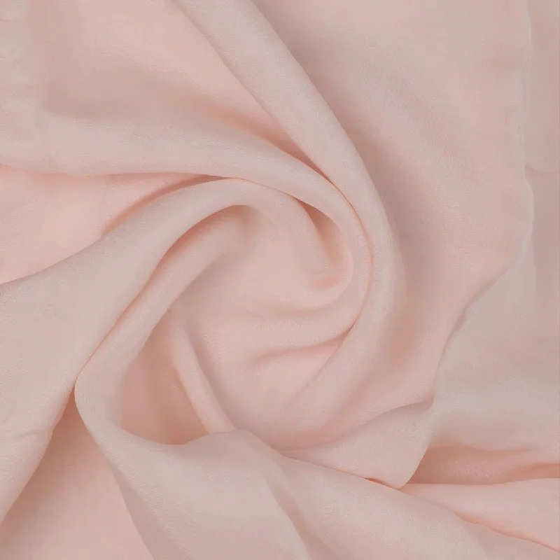 Peach Plain Viscose Organza Fabric Wrap unclassified dresses