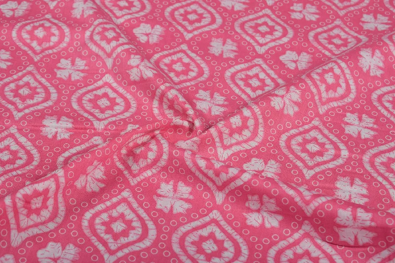 Pink Cotton Cambric Fabric Chic unclassified dresses