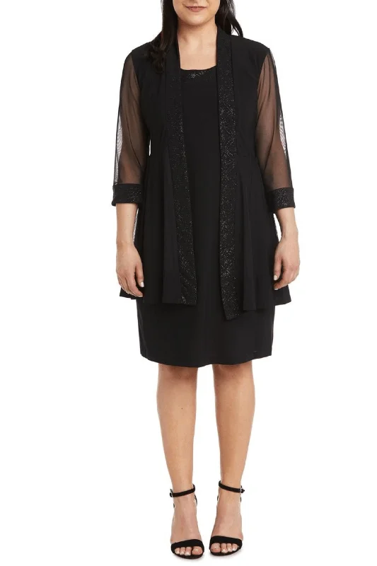 R&M Richards 8993 - Quarter Sleeve Jacket Dress Tiered unclassified dresses