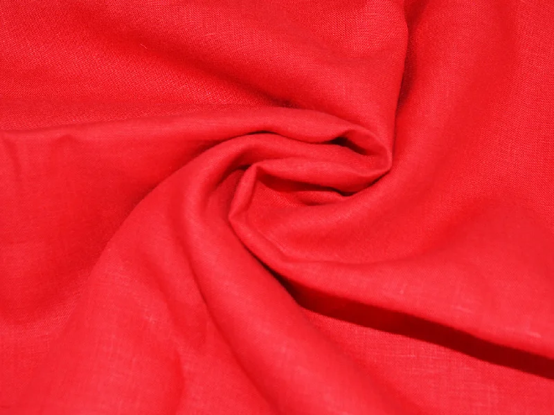 Blood Red Pure Linen Fabric - 60 Lea Budget-friendly unclassified dresses