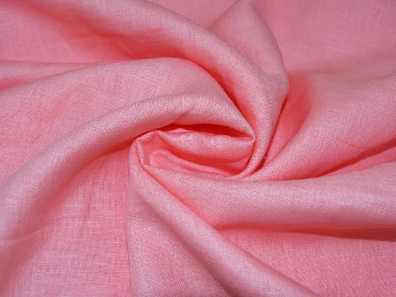 Salmon Pink Pure Linen Fabric - 60 Lea Neutral tone unclassified dresses