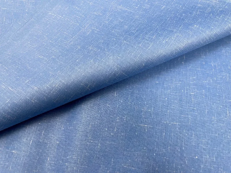 Sky Blue Plain Cotton Linen Fabric Silk unclassified dresses