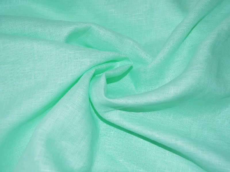 Turquoise Green Color Pure Linen Fabric - 60 Lea Cotton unclassified dresses