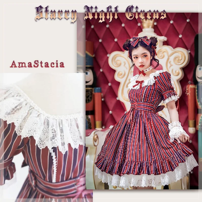 Starry Night Circus Onepiece Dress (3 Sizes) Vintage unclassified dresses