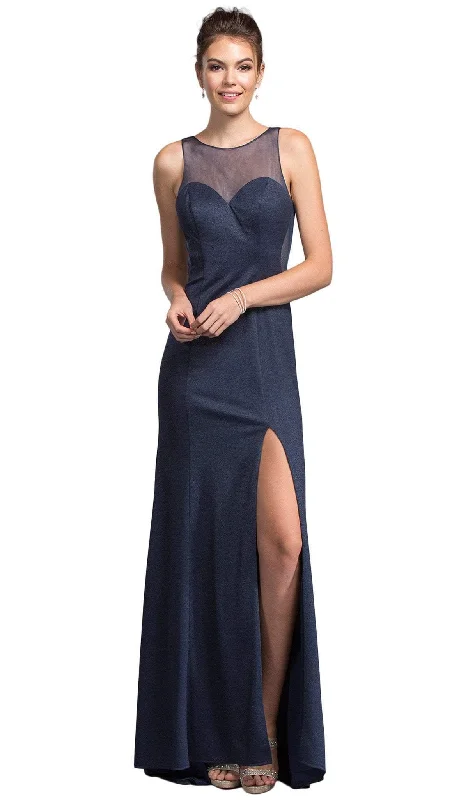 Trevi Collection - Chic Illusion Bateau Affordable Prom Dress Tiered unclassified dresses