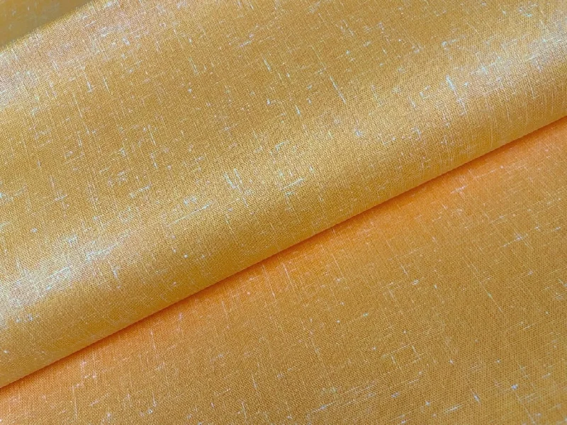 Orange Yellow Plain Cotton Linen Fabric Embroidered unclassified dresses