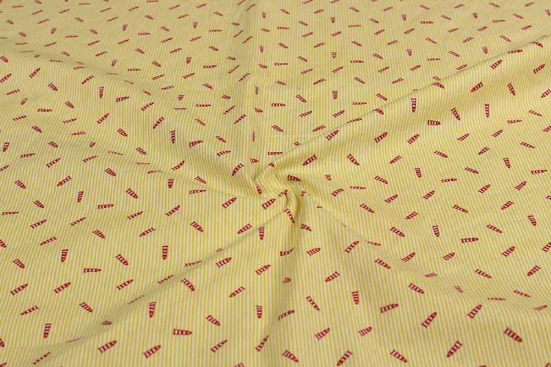 Yellow Cotton Poplin Fabric Vintage unclassified dresses