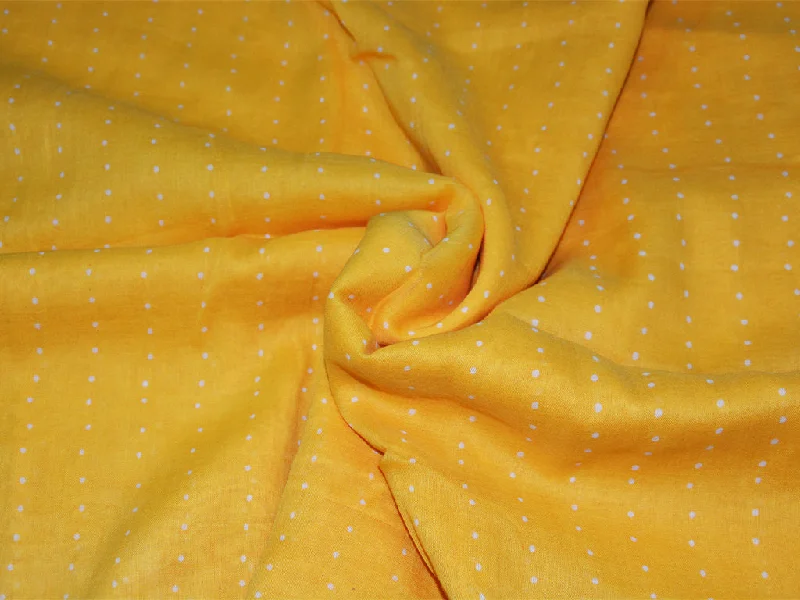 Yellow Polka Dot Pure Cotton Fabric Unique unclassified dresses