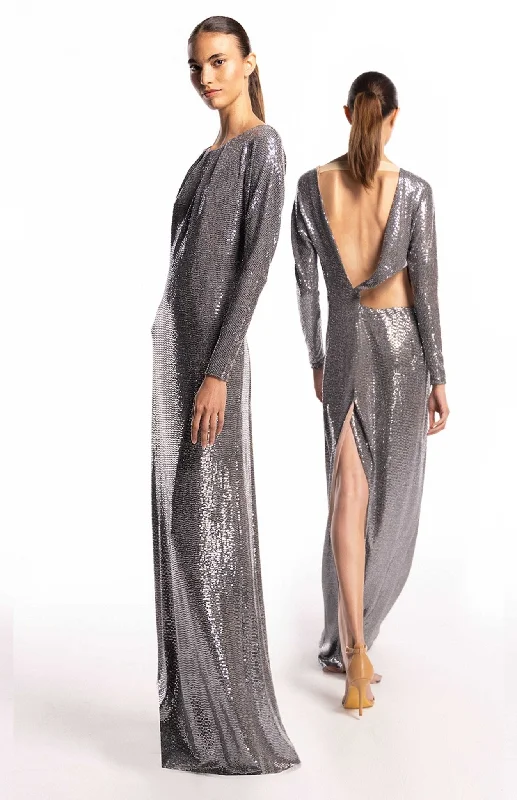 Promethea Glam | Irresistible Allure: Long Sequin Gown High-Waist Maxi Skirt